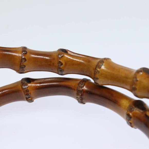 GUCCI Bamboo Hand Bag Leather Brown 002 2853 0260 0 Auth ep4626 - Picture 8 of 16